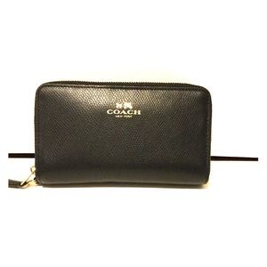 Coach black leather wallet